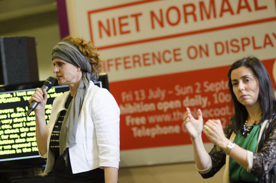 Documentatie van de tentoonstelling 'Niet Normaal · Difference on Display', Beurs van Berlage, Amsterdam, 2010.